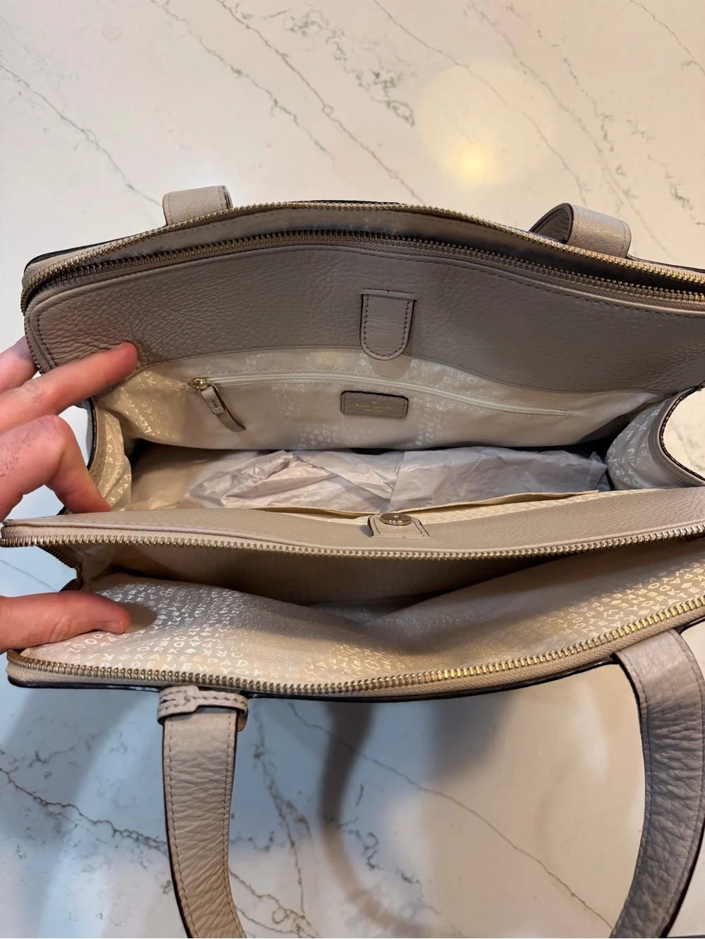 Kate spade medium grey bag